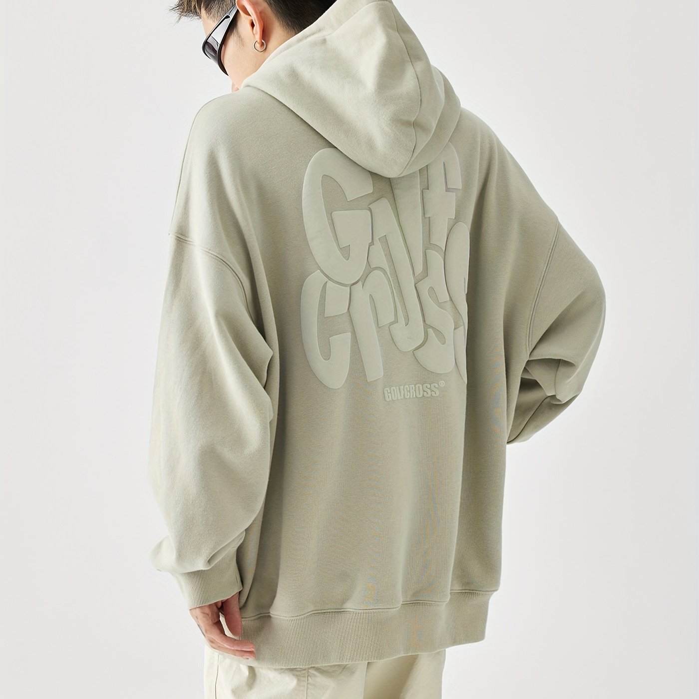 Relaxed Fit Streetwear Hoodie - Soft Cotton Blend, Kangaroo Pocket, Long Sleeve, Loose Letters Print, Perfect for Outdoor Activities and Casual Daily Wear