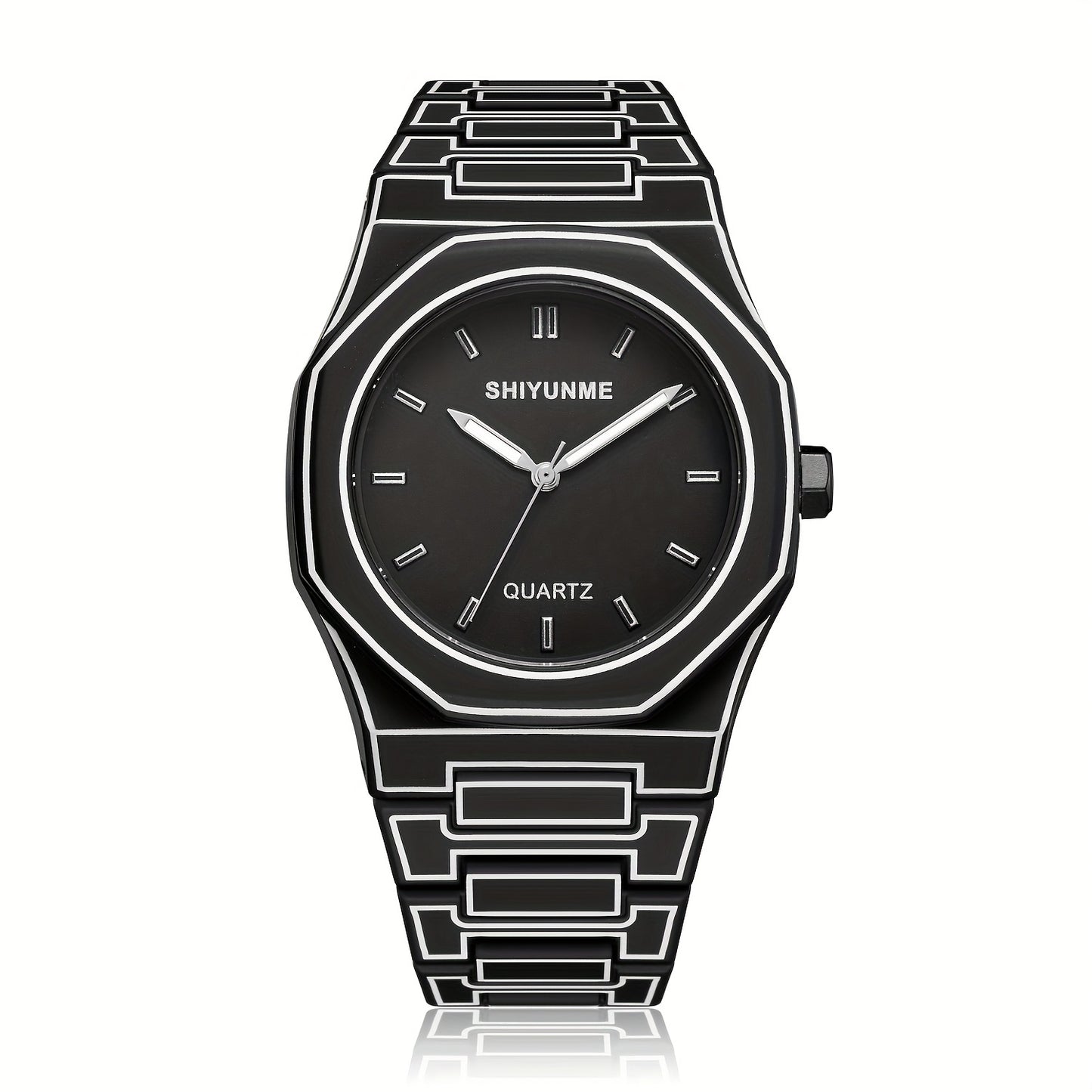 Stylish Creative Men's Watch Trendy Lines Men's Quartz Watch Suitable for Daily Life and Sports Gift Giving