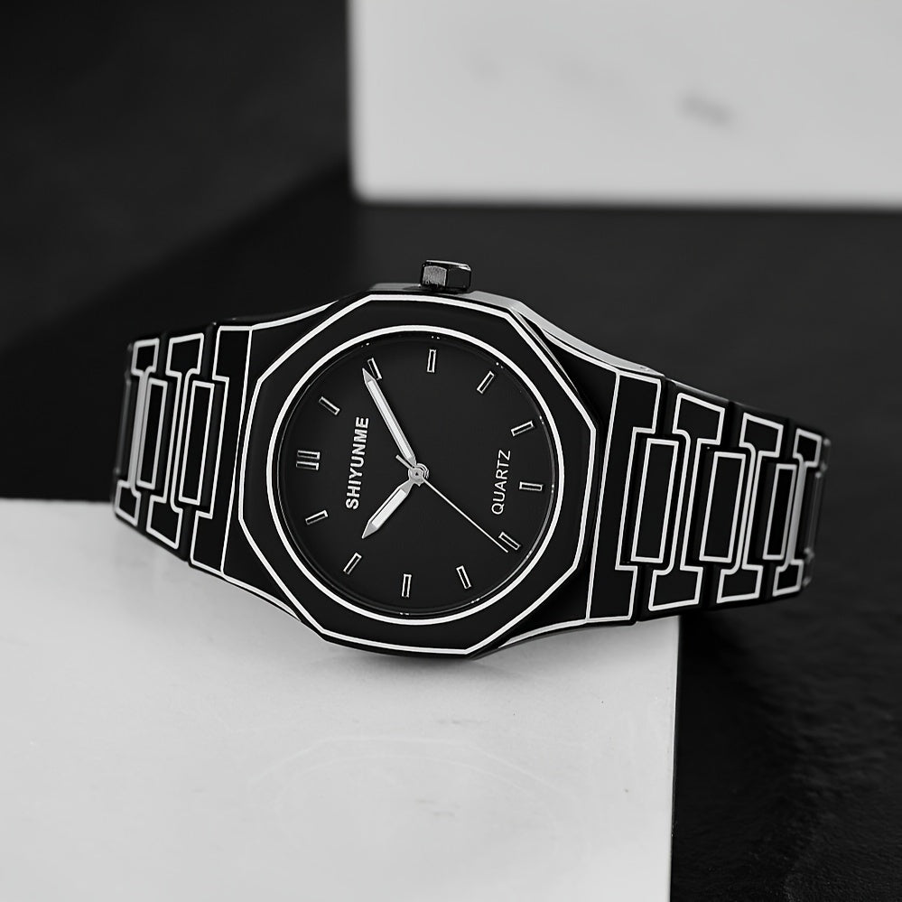 Stylish Creative Men's Watch Trendy Lines Men's Quartz Watch Suitable for Daily Life and Sports Gift Giving