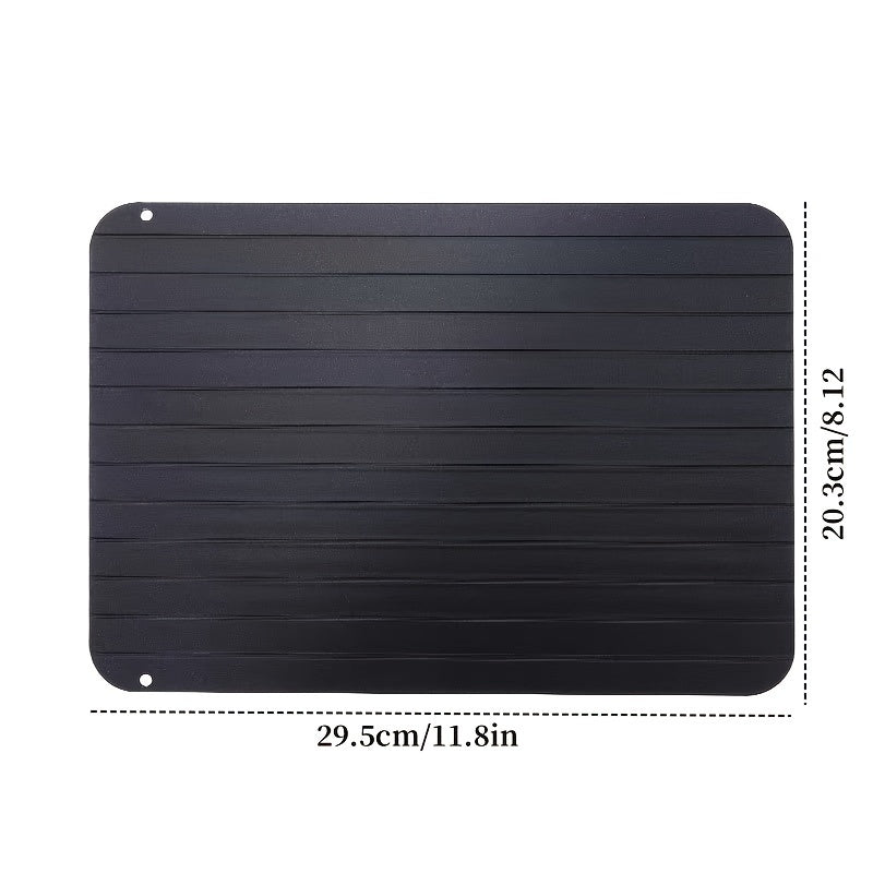 Quick-Thawing Tray for Fast Defrosting Frozen Foods, Meats, Fruits - Aluminum Rapid Thawing Plate, Defrosting Tray, Master Kitchen Gadget