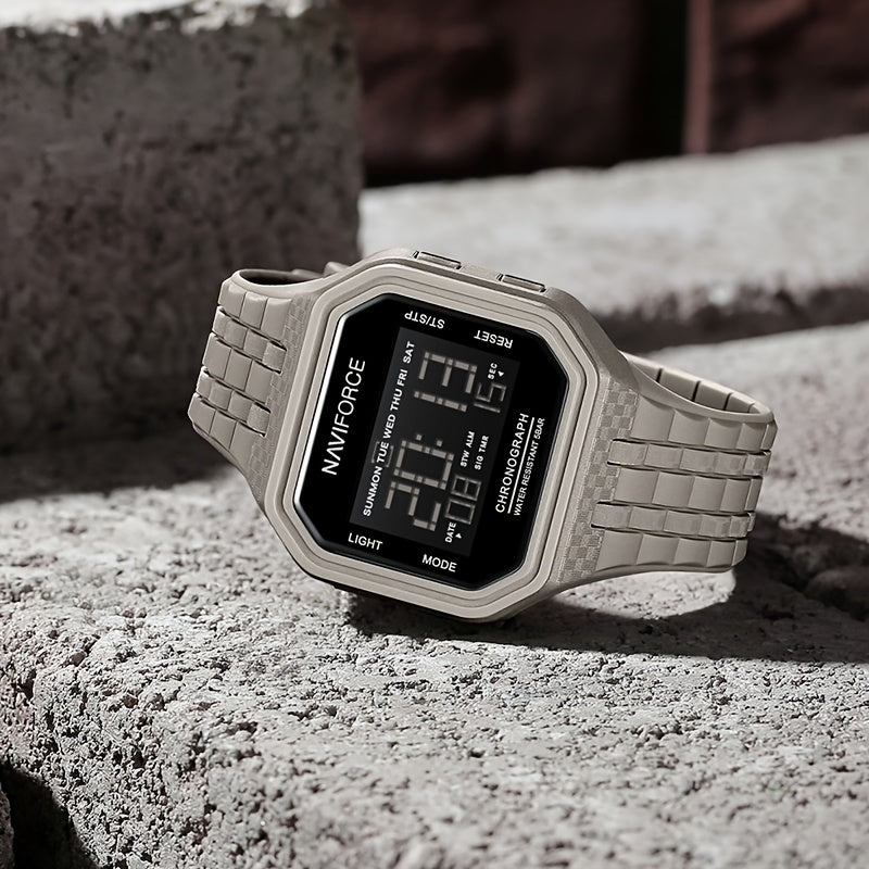 Men'S Digital Watch, Men'S Sports Watch. Silicone Strap Men'S Stylish Watch.