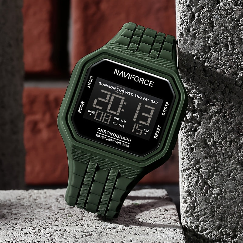 Men'S Digital Watch, Men'S Sports Watch. Silicone Strap Men'S Stylish Watch.