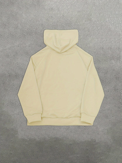 [Perfect Fall Winter Hoodie] Vintage-Inspired Letter Print Hoodie for Women - Casual Long Sleeve, Kangaroo Pocket Pullover, Perfect for Fall & Winter