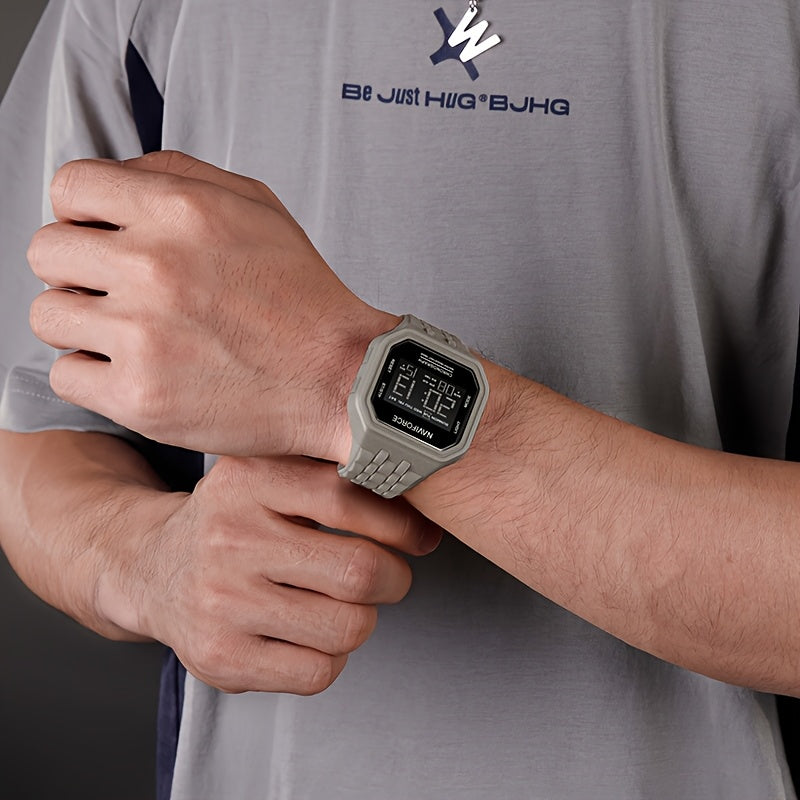 Men'S Digital Watch, Men'S Sports Watch. Silicone Strap Men'S Stylish Watch.