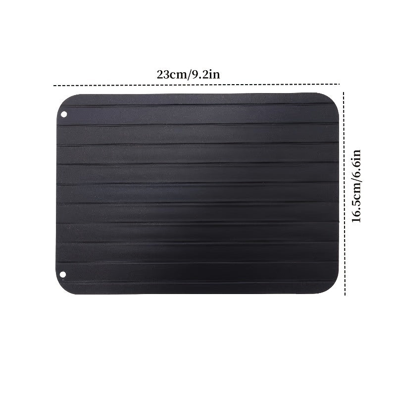 Quick-Thawing Tray for Fast Defrosting Frozen Foods, Meats, Fruits - Aluminum Rapid Thawing Plate, Defrosting Tray, Master Kitchen Gadget