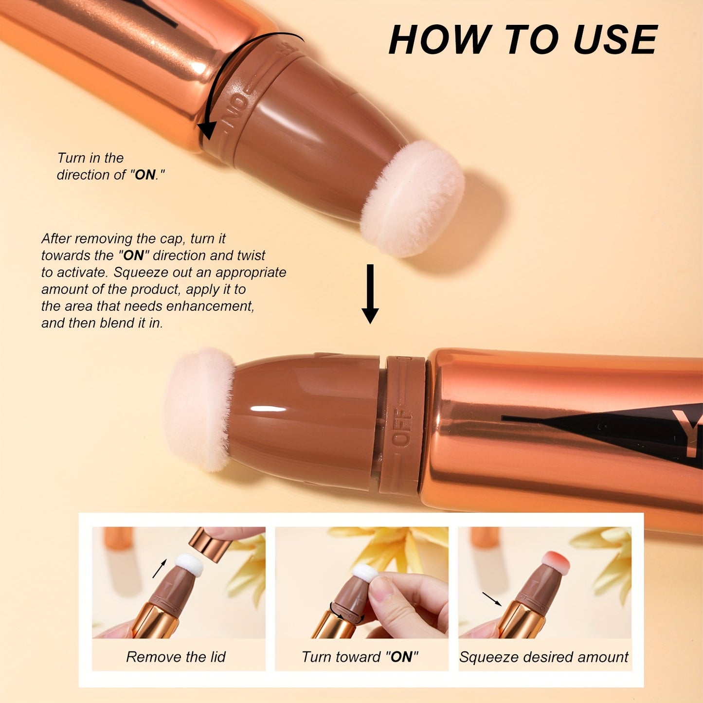 Multicolor Air Cushion Contour Blush Highlight Combo - Liquid Formula for Natural Glow, Buildable Coverage, and Long-Lasting Wear - Optional Shades for Customizable Look