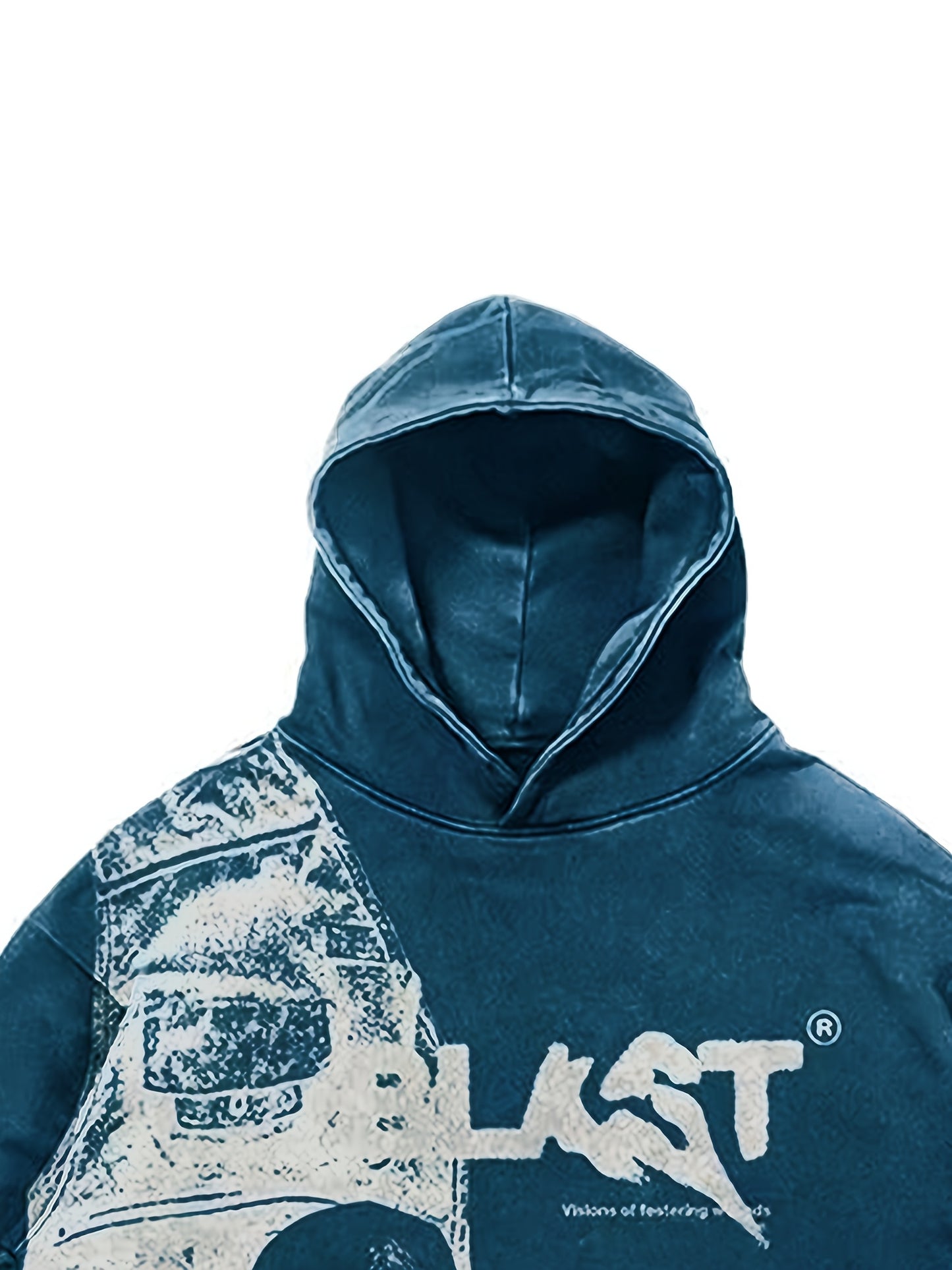 Long Sleeve Graphic Print Pullover Streetwear Hoodie Sweatshirt with Kangaroo Pocket, Women's Clothing