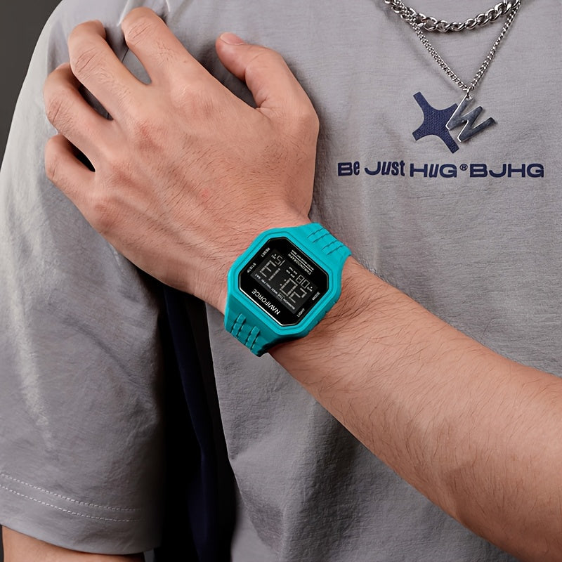 Men'S Digital Watch, Men'S Sports Watch. Silicone Strap Men'S Stylish Watch.