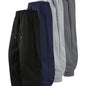 1pc Men's Casual Joggers - Soft Polyester Elastic Waist Drawstring Tapered Leg Streetwear Gym Pants for Spring/Autumn Outdoor Running Fitness (Black/Navy/Gray Heather)