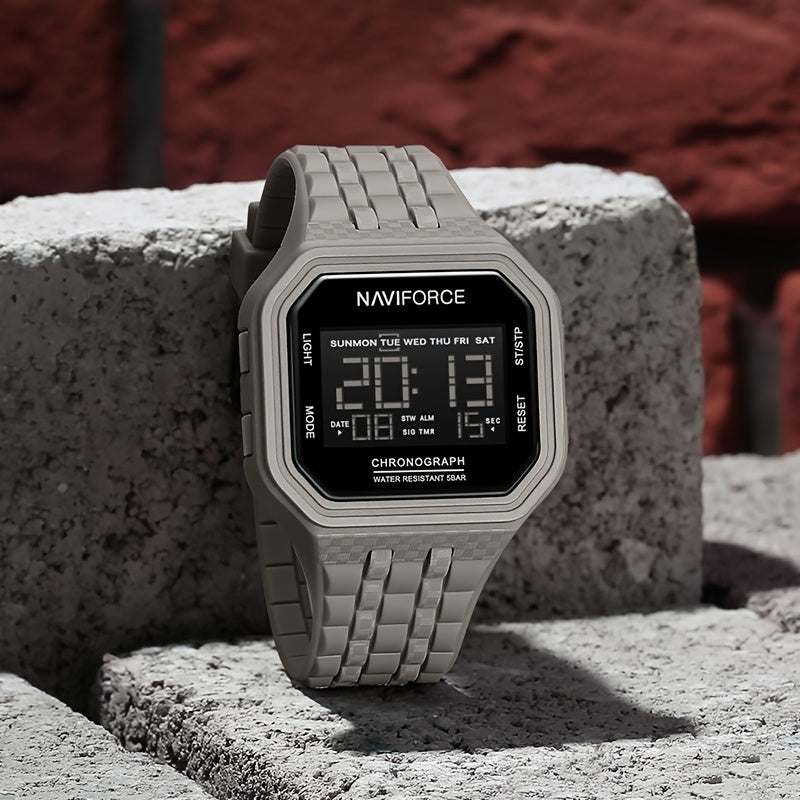 Men'S Digital Watch, Men'S Sports Watch. Silicone Strap Men'S Stylish Watch.