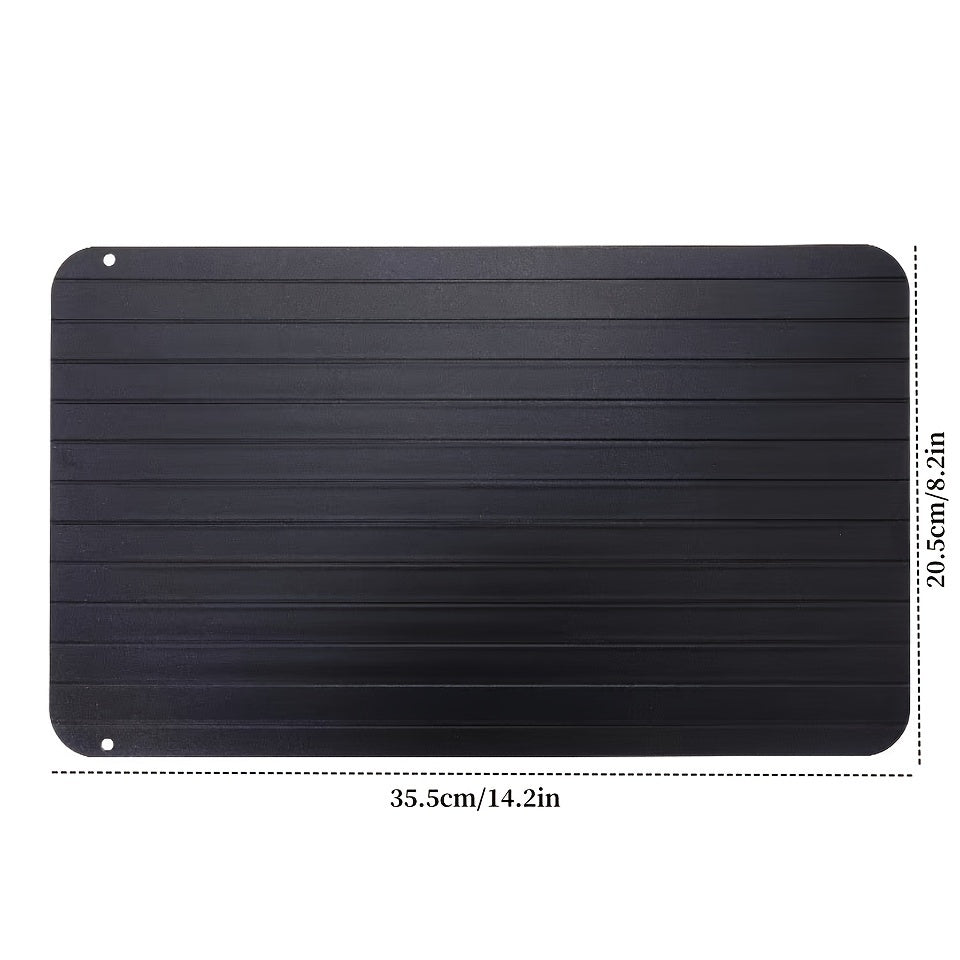 Quick-Thawing Tray for Fast Defrosting Frozen Foods, Meats, Fruits - Aluminum Rapid Thawing Plate, Defrosting Tray, Master Kitchen Gadget
