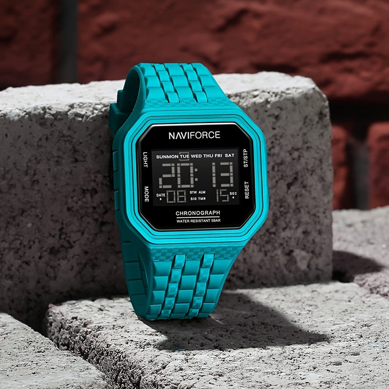 Men'S Digital Watch, Men'S Sports Watch. Silicone Strap Men'S Stylish Watch.